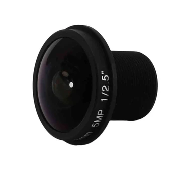 Нов HD обектив за видеонаблюдение 5MP 1.8Mm M12x0.5 Mount 1 / 2.5 F2.0 180 градуса за видеонаблюдение камера CCTV обективи