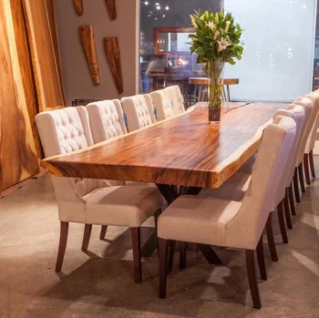 Нов Голям размер луксозна модерна маса за хранене от масивно дърво, голяма дъска масичка за кафе, маса за шеф, офис маса, маса за хранене