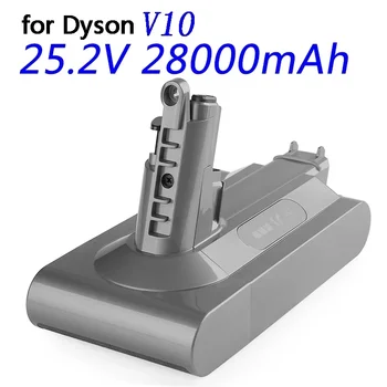  Нова 25.2V батерия 28000mAh Резервна батерия за Dyson V10 Абсолютна прахосмукачка без кабел Ръчна прахосмукачка Dyson V10 батерия