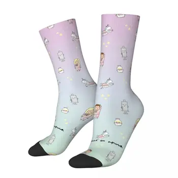 Нови мъжки чорапи Enfermera en Apuros Doctor Nurse Medicine Sock Polyester Graphic Women's Sock Spring Summer Autumn Winter