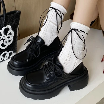 Обувки за жени платформа Lolita Lorefoot без хлъзгане кръг пръсти маратонки плоска мода дамски ежедневни обувки