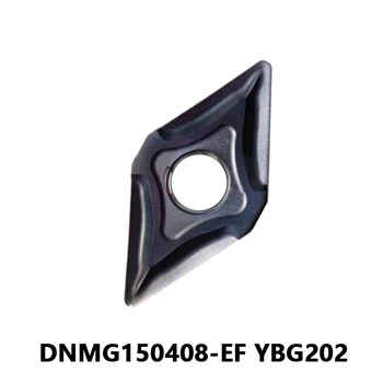 Оригинални вложки DNMG150408 DNMG външен режещ инструмент DNMG150408-EF YBG202 за рязане на стомана и неръждаема CNC струг