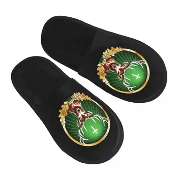 Персонализиран печат жени Jagermeisters лого къща чехли уютен топло мемори пяна пухкав чехъл вътрешни външни обувки