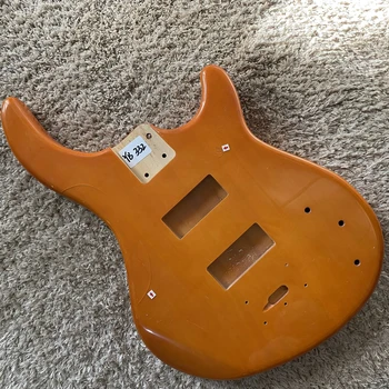 Персонализирана поръчка Джаз бас тяло дясна ръка DIY бас китара части оранжев цвят твърди бас замяна YB332
