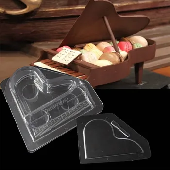  Пиано форма шоколад мухъл 3D DIY торта бонбони мухъл шоколад вземане инструмент