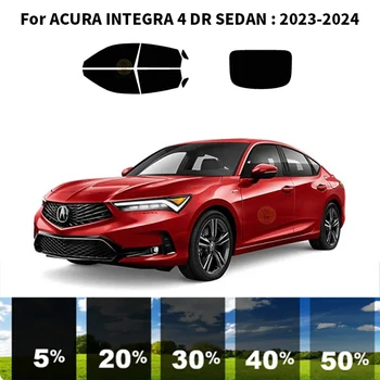 Предварително изрязана нанокерамика кола UV комплект за оцветяване на прозорци Автомобилно фолио за прозорци за ACURA INTEGRA 4 DR SEDAN 2023-2024