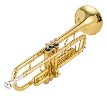 Произведено в Япония качество 4335 Bb тромпет B плосък месинг посребрен професионален тромпет музикални инструменти с кожен калъф