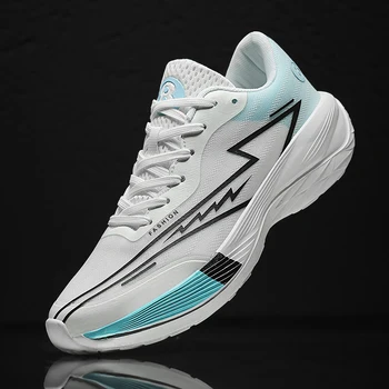 Спортни обувки за мъже през 2023 г. Нови използвани за бягане мрежести обувки Модни тенденции Ежедневни обувки Подметки за обувки Удобни баскетболни обувки