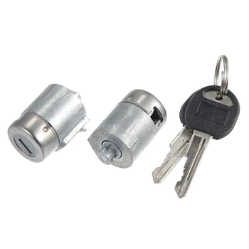  Съвместим за C1500 12549131 Ключ за заключване на вратата на автомобила Комплект цилиндри с 2 ключа Комплект резервни аксесоари Издръжлив