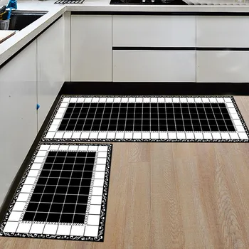Творчески килими Модерна геометрична баня Кухня против хлъзгане Начало Вход/коридор Килим изтривалка Гардероб/балкон Килими