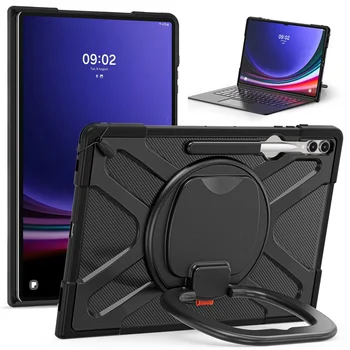 Тежкотоварен удароустойчив калъф Защитна стойка за Samsung Galaxy Tab S8 Ultra 2022 X900 / X906 / S9 Ultra 2023 X910 14.6