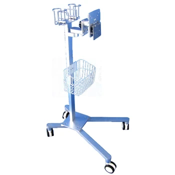 Терапевтично оборудване Медицинска количка Utility Cart Метал с кошница Болнична количка Болнични мебели Метал