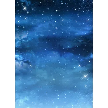 Фотография Фон Пространство сини звезди блестят Galax новородено бебе фон подпори photocall фотокабина фото студио