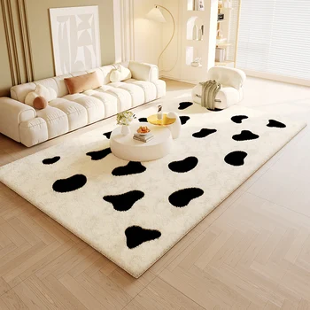френски стил хол декорация плюшени килими леки луксозни килими за спалня голяма площ гардероб килим дома удебелен етаж мат